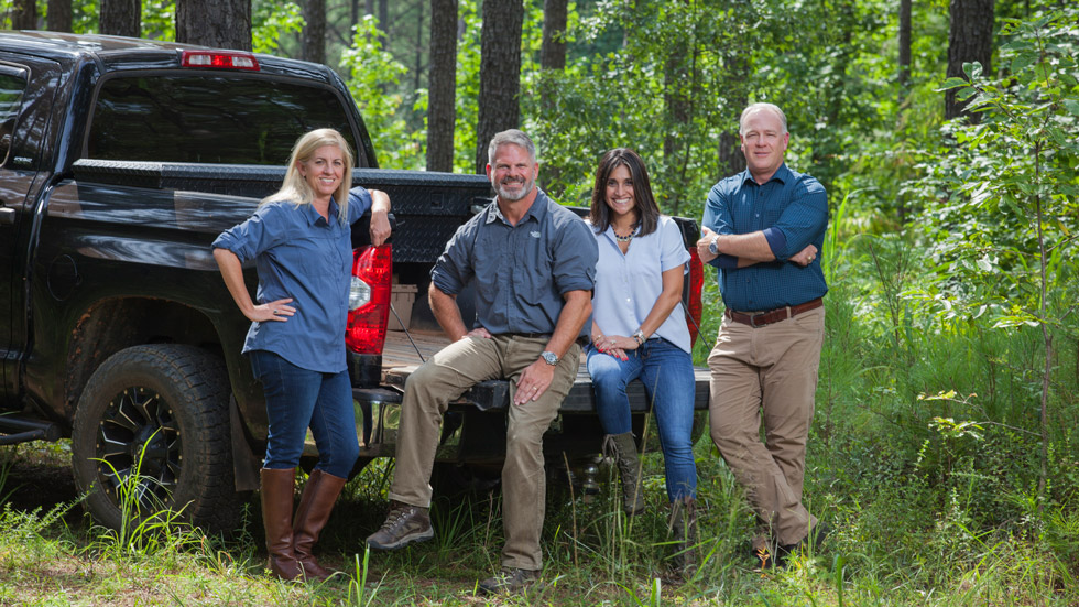 Catchmark staff in the field