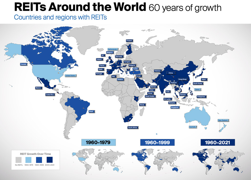 REIT World Map 2022