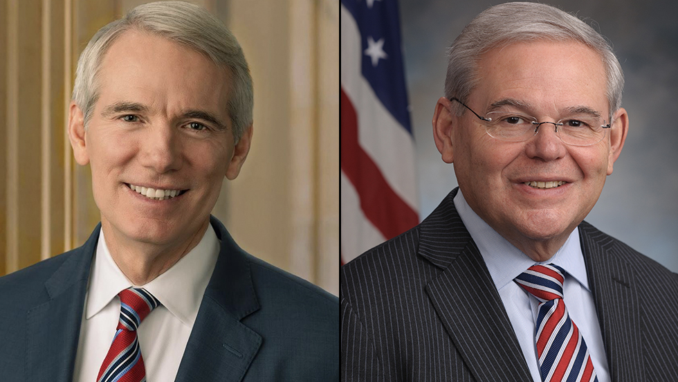 Senators Rob Portman and Bob Menendez