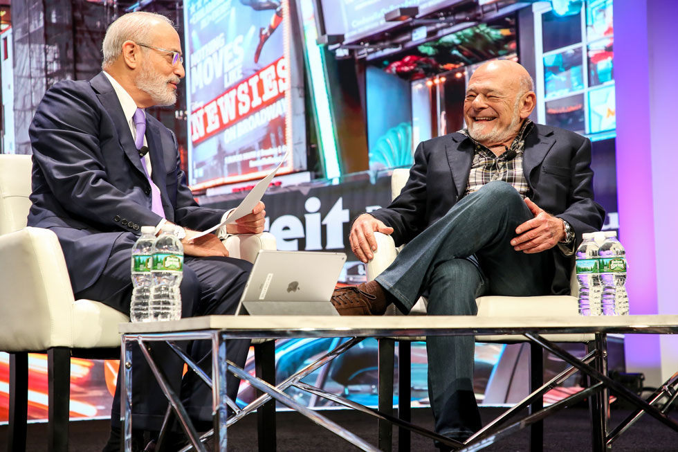 Nareit CEO Steve Wechsler with Sam Zell at REITweek 2018.