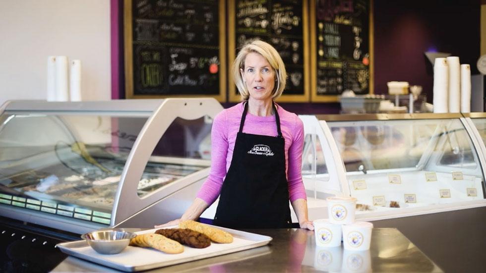 Glacier Ice Cream is a family run business at the Belleview Square center in Greenwood Village, Colorado, that Regency has featured in its video series.