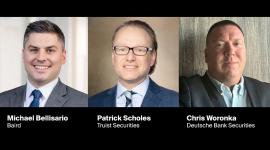 Michael Bellisario, senior research analyst at Baird Equity Research, Patrick Scholes, managing director at Truist Securities, and Chris Woronka, senior research analyst at Deutsche Bank Securities