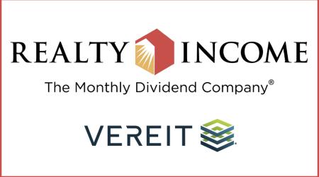 Realty Income, VEREIT logos